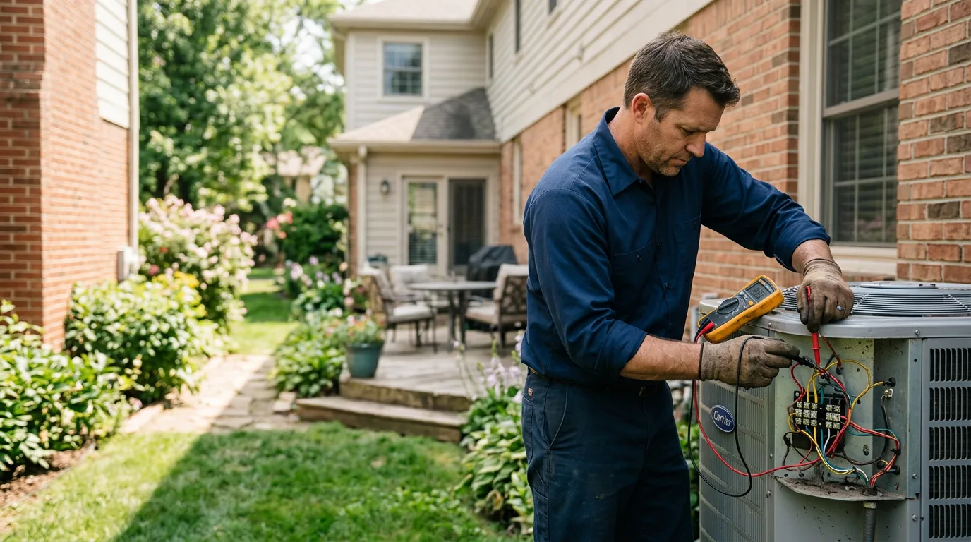 HVAC technician working near Rock Island, WA
